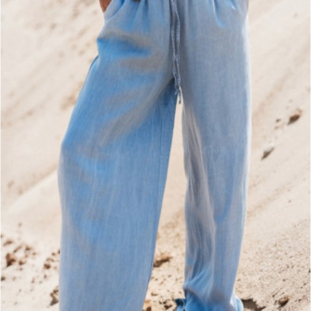 Light Blue Drawstring Pants